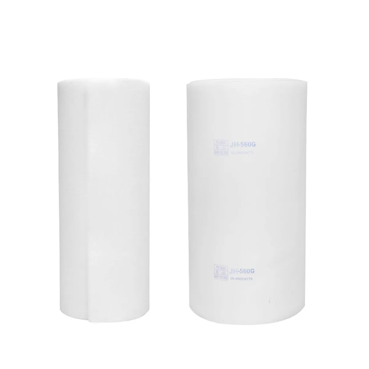 Spray booth ceiling filter media